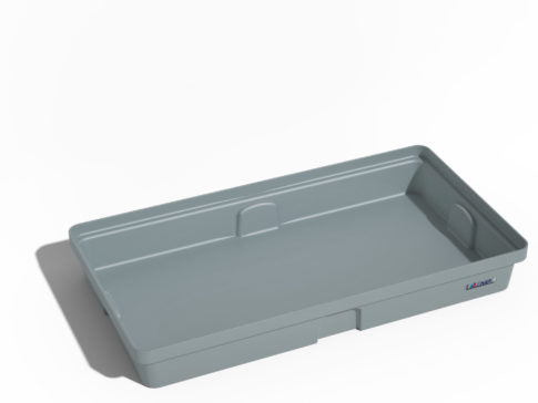 Vasca di raccolta in HDPE con griglia - Capacità 90 L