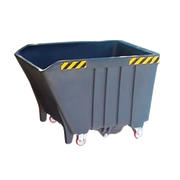 Benna ribaltabile in polietilene da 1000 Lt