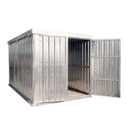 Box metallico in lamiera zincata per giardino