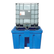 Vasca di raccolta a carico diretto per 1 cisternetta IBC