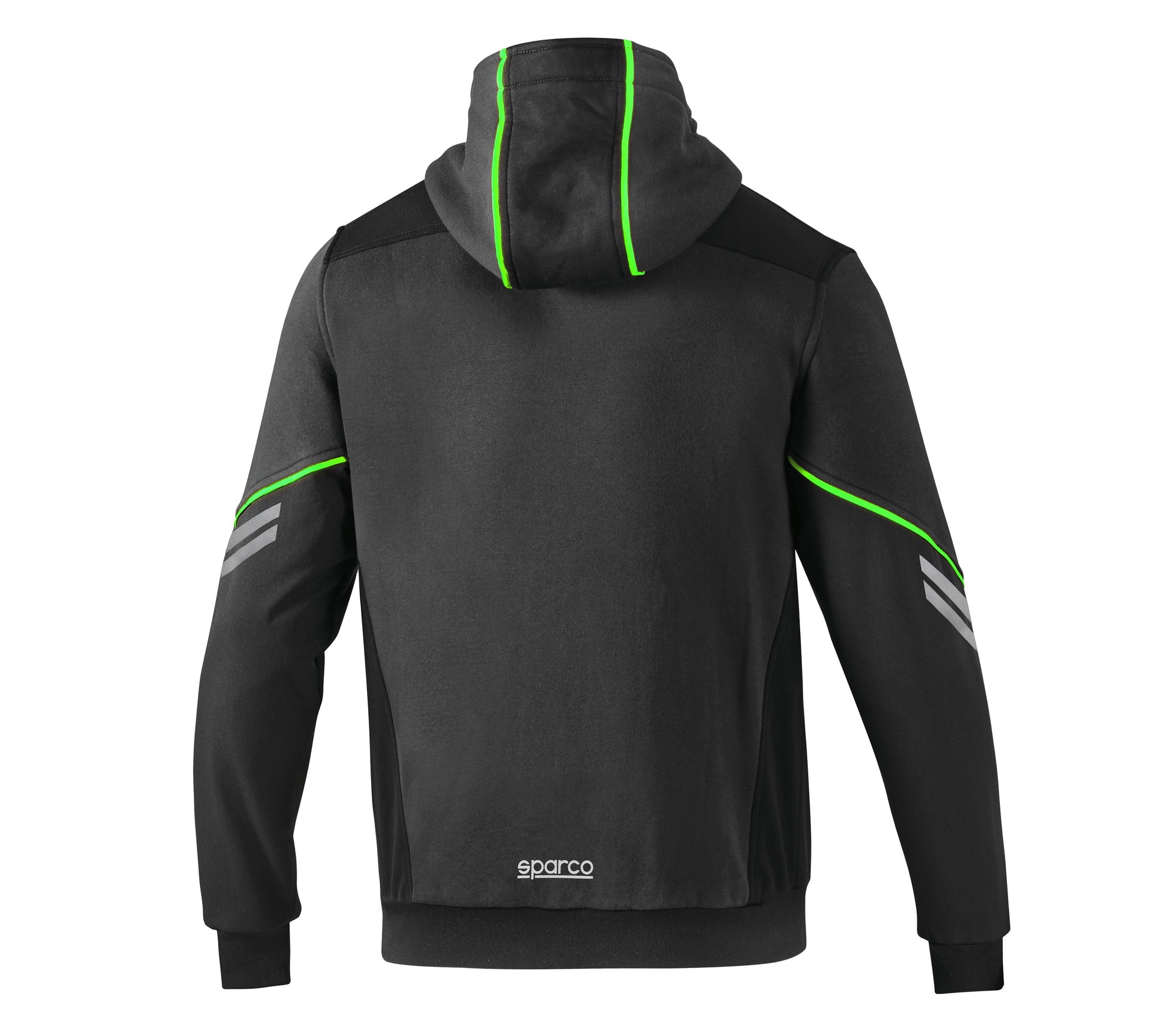 COLORADO grigio/verde – Felpa da lavoro tecnica full zip con cappuccio
