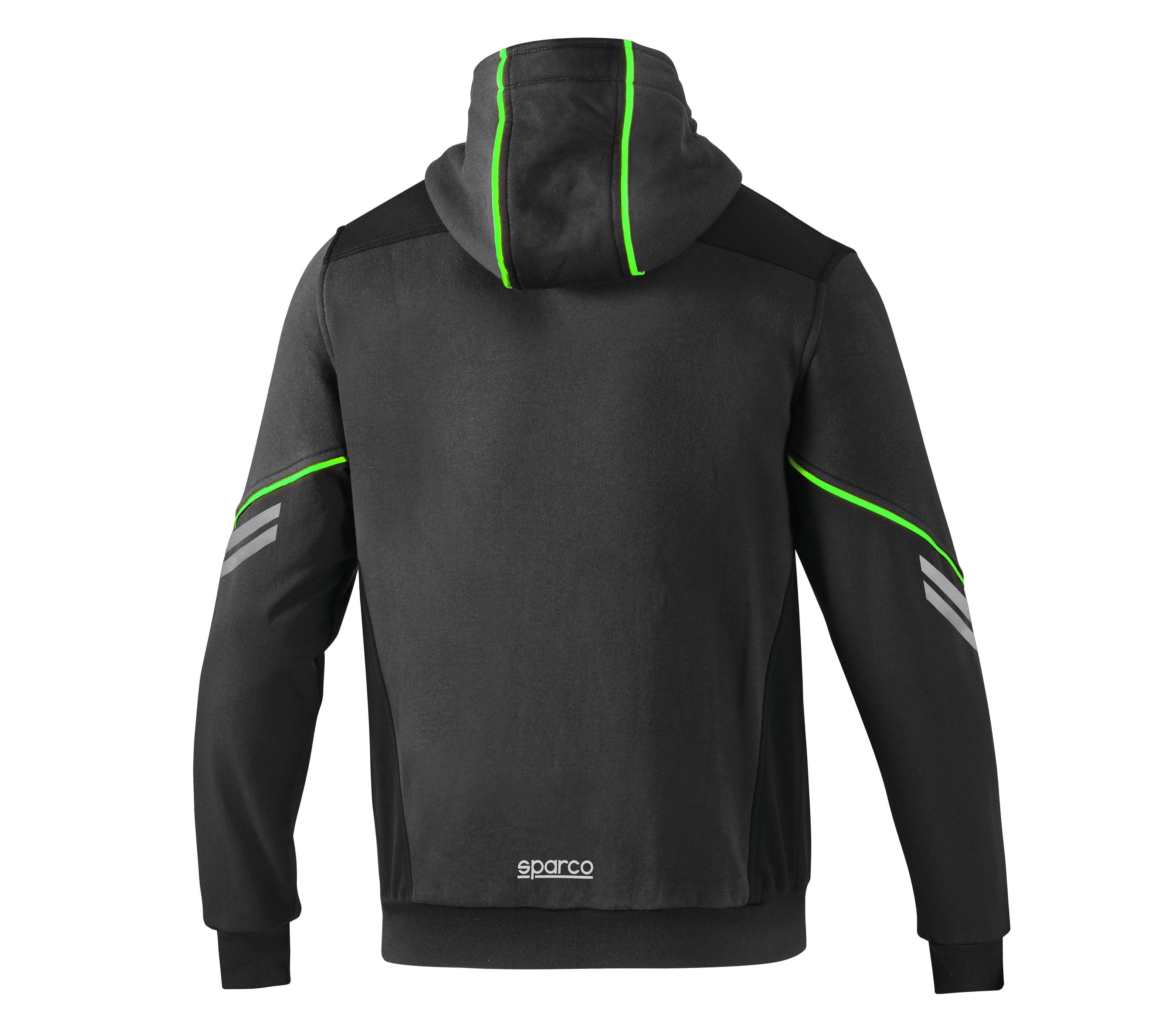 COLORADO grigio/verde – Felpa da lavoro tecnica full zip con cappuccio
