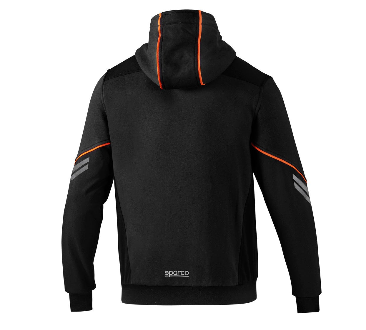 COLORADO nero/arancione – Felpa da lavoro tecnica full zip con cappuccio