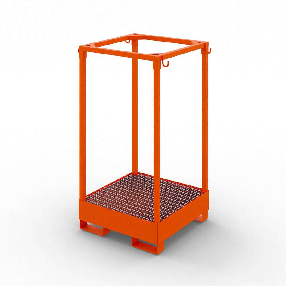 BIG BAG container with collection tray with forklifts 