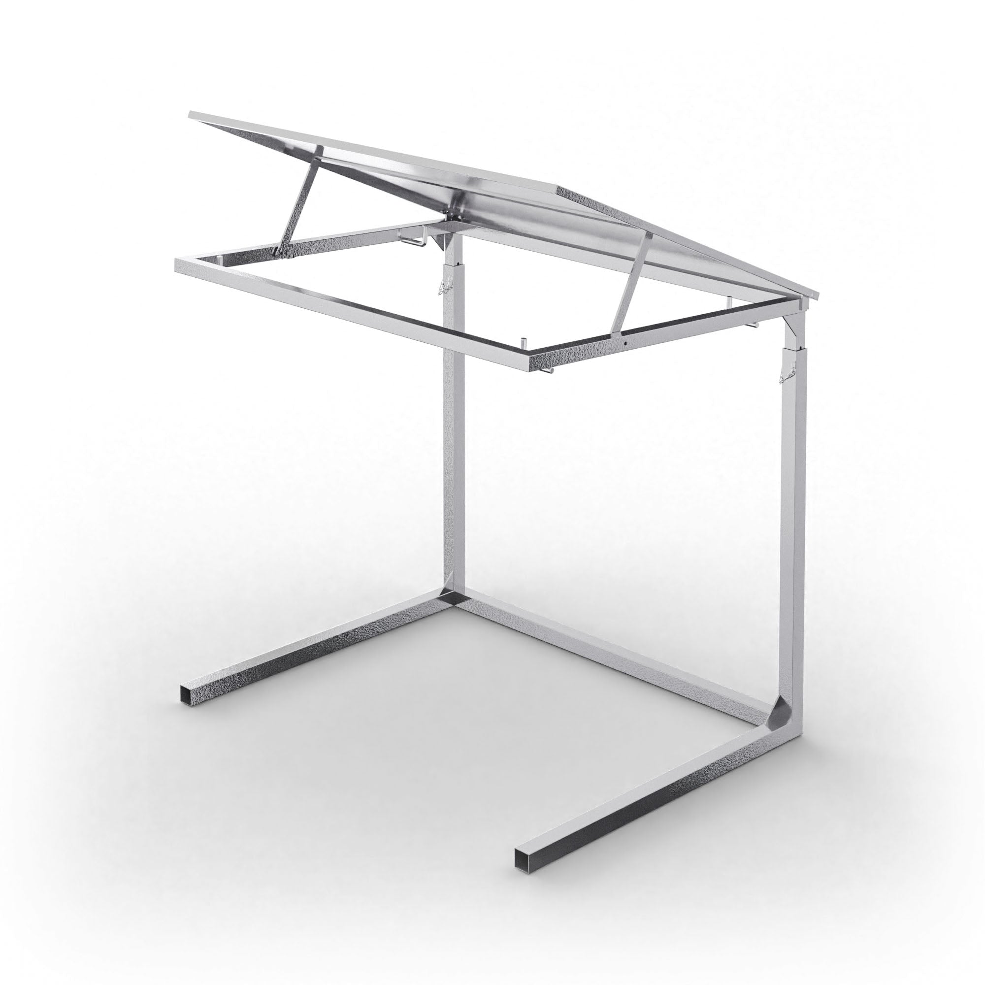 Contenitore porta BIG BAG con coperchio zincato