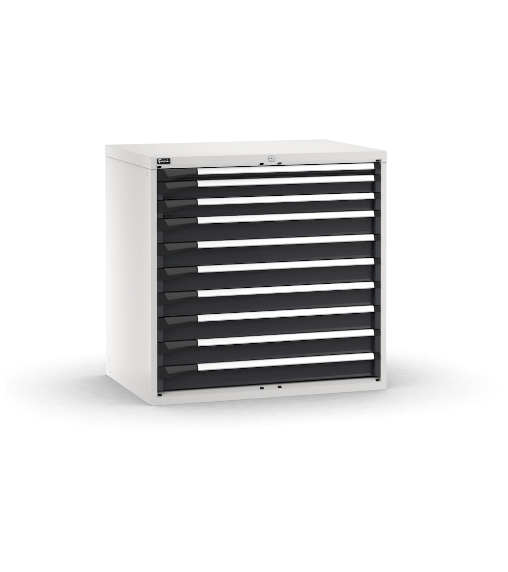 M53A100C010DG04, Cassettiera con 10 cassetti ad estrazione telescopica, L1020 x P726 x H1000 mm