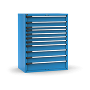 M63A150C010ME04, Cassettiera con 11 cassetti ad estrazione telescopica, L1190 x P726 x H1500 mm