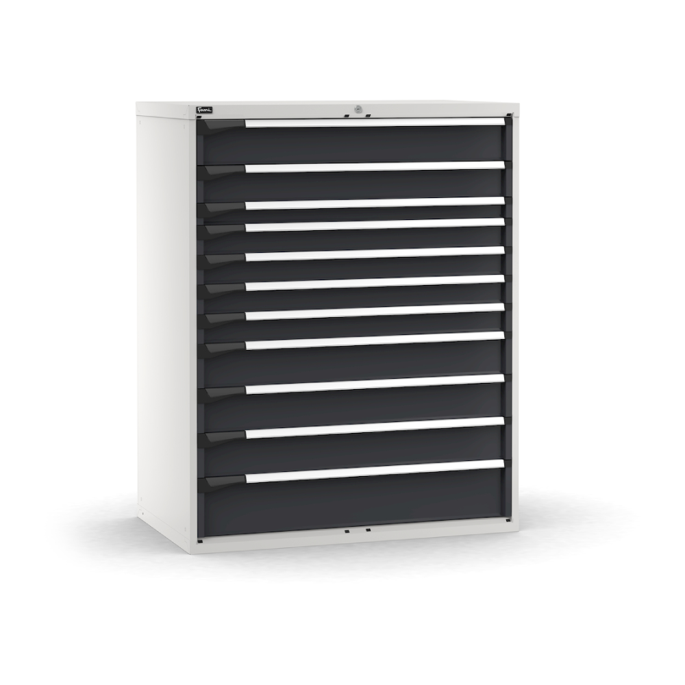 M63A150C010ME04, Cassettiera con 11 cassetti ad estrazione telescopica, L1190 x P726 x H1500 mm