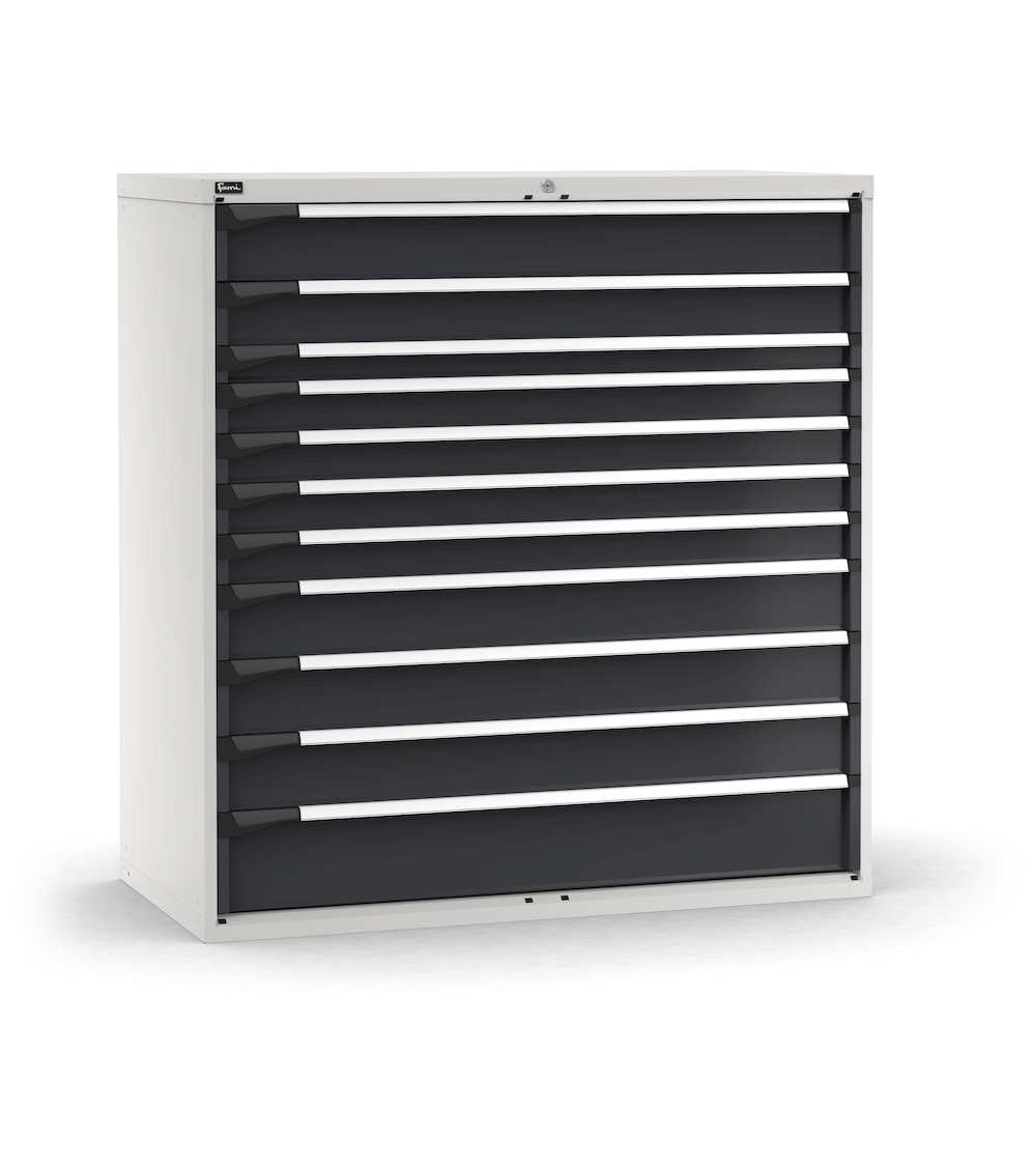 M73A150C010ME04, Cassettiera con 11 cassetti ad estrazione telescopica, L1428 x P726 x H1500 mm