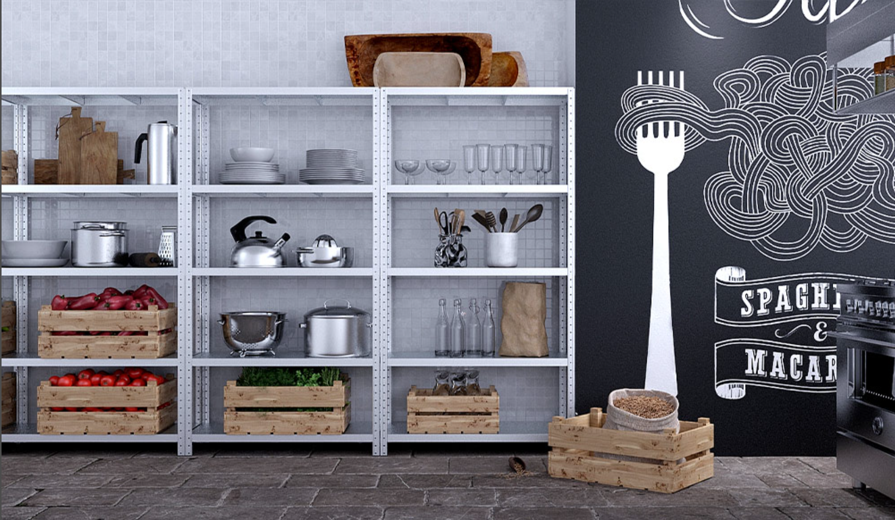 Scaffalatura in metallo ad incastro -  KLIP