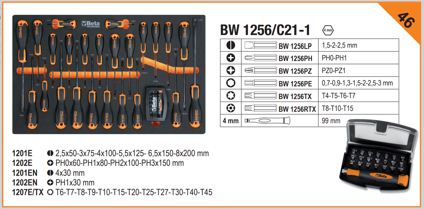 BW C24S Rollschubladenschrank mit sieben Schubladen und einem Sortiment von 295 Werkzeugen 