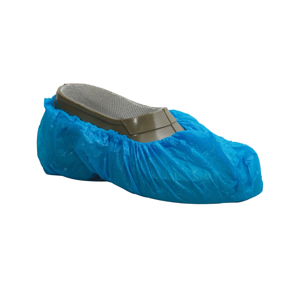 Disposable polyethylene shoe covers