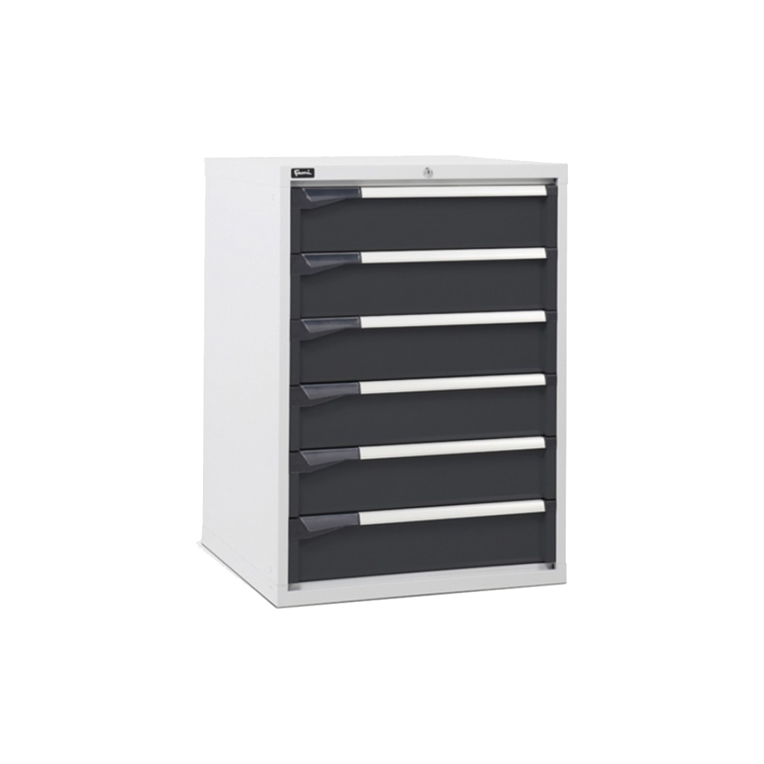 D33A100C01001, Cassettiera da lavoro, 6 cassetti, L714 x P726 x H1000 mm