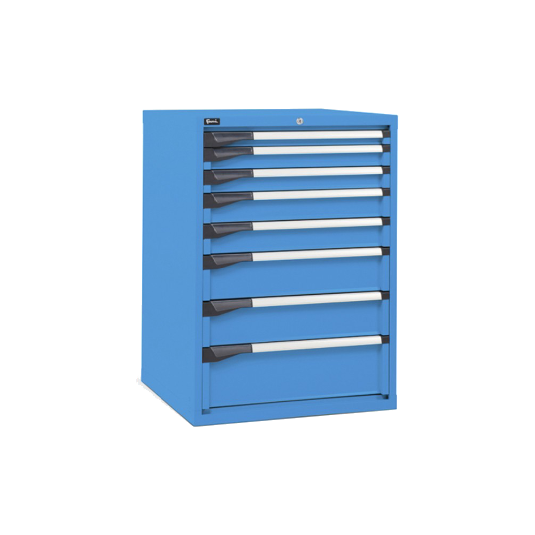 D33A100C01003, Cassettiera da lavoro, 8 cassetti, L 714 x P 726 x H 1000 mm