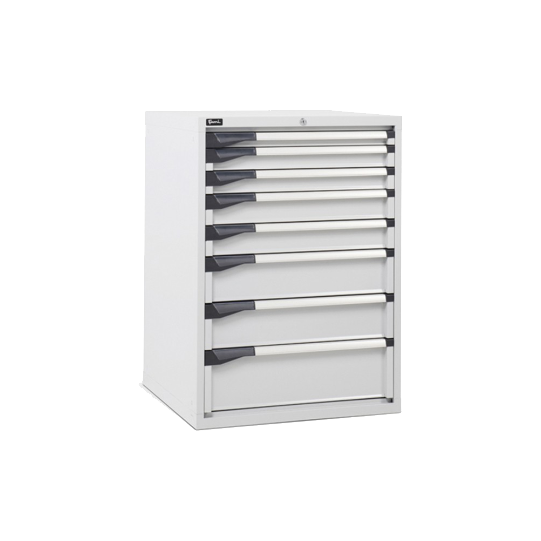 D33A100C01003, Cassettiera da lavoro, 8 cassetti, L 714 x P 726 x H 1000 mm