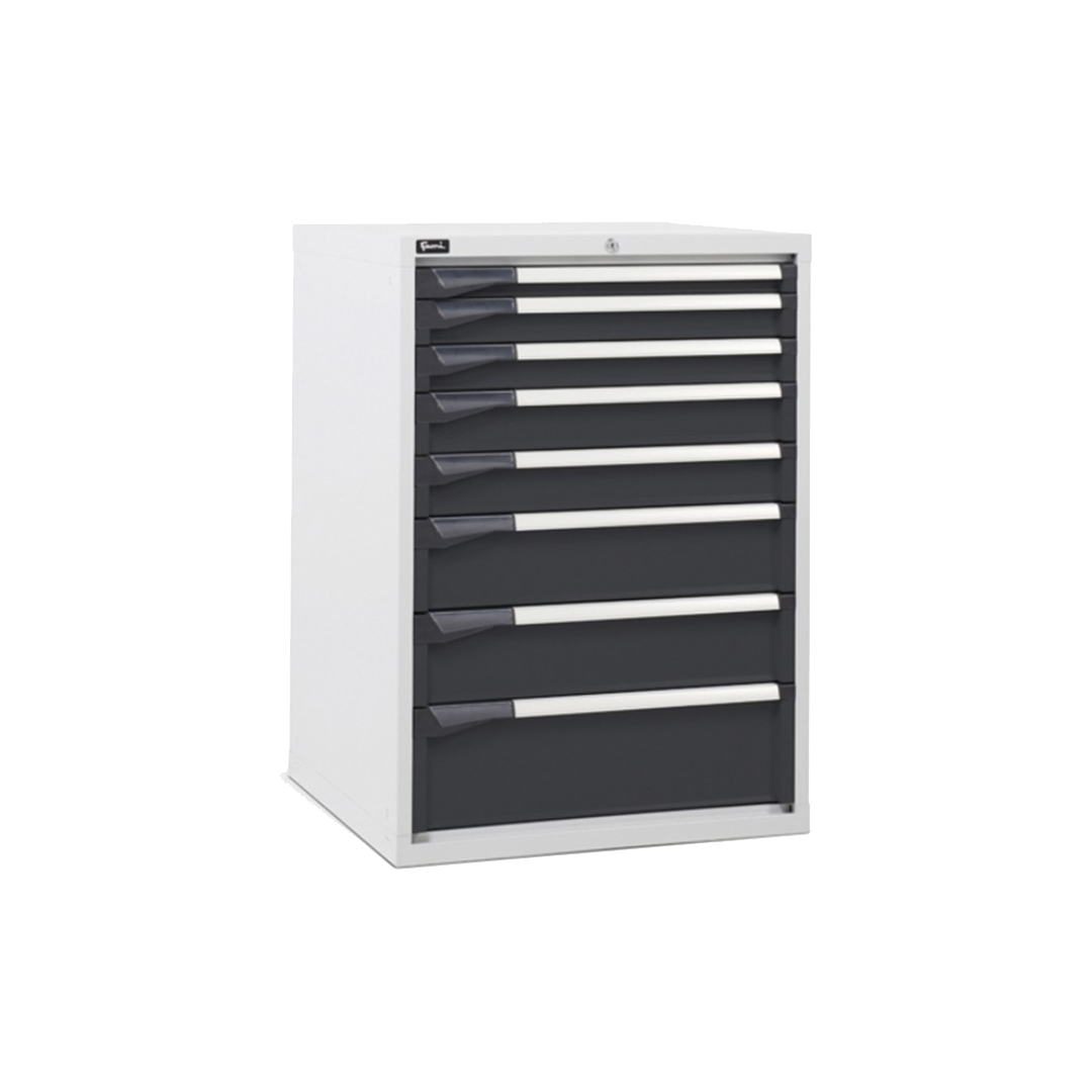 D33A100C01003, Cassettiera da lavoro, 8 cassetti, L 714 x P 726 x H 1000 mm