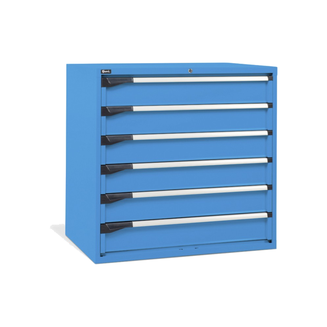 D53A100C01001, Cassettiera da lavoro, 6 cassetti, L 1020 x P 726 x H 1000 mm