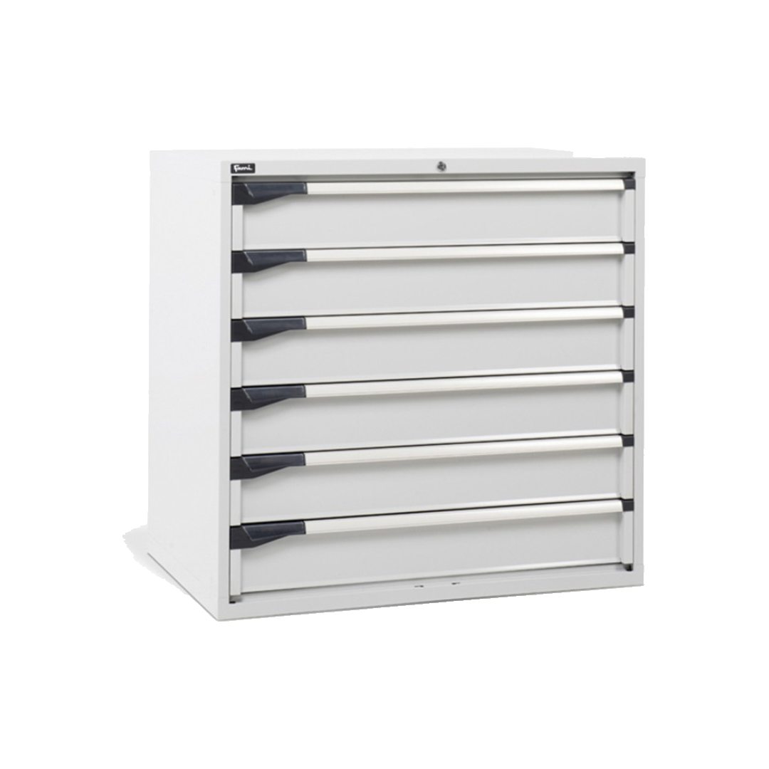 D53A100C01001, Cassettiera da lavoro, 6 cassetti, L 1020 x P 726 x H 1000 mm