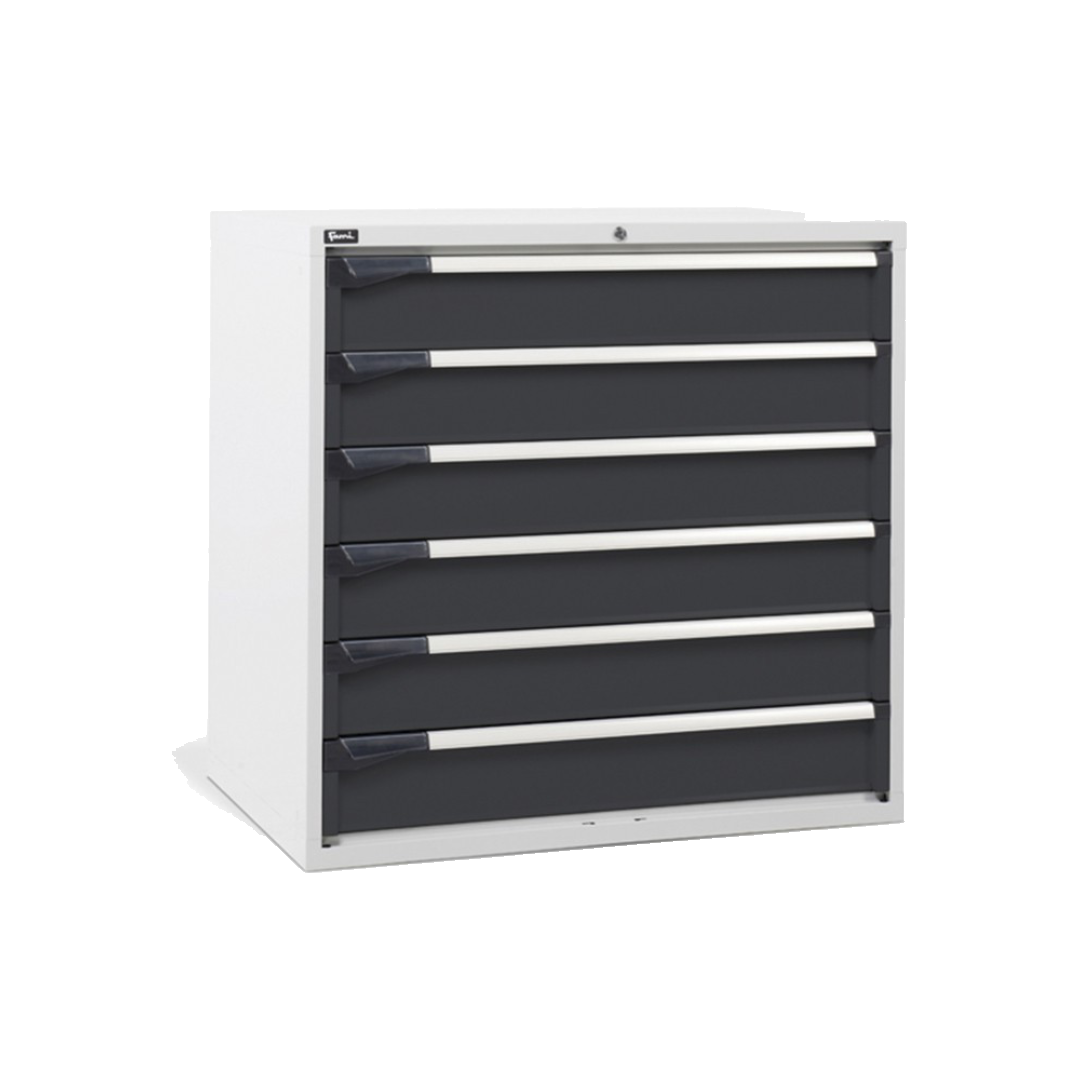 D53A100C01001, Cassettiera da lavoro, 6 cassetti, L 1020 x P 726 x H 1000 mm
