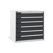 D53A100C01001, Cassettiera da lavoro, 6 cassetti, L 1020 x P 726 x H 1000 mm