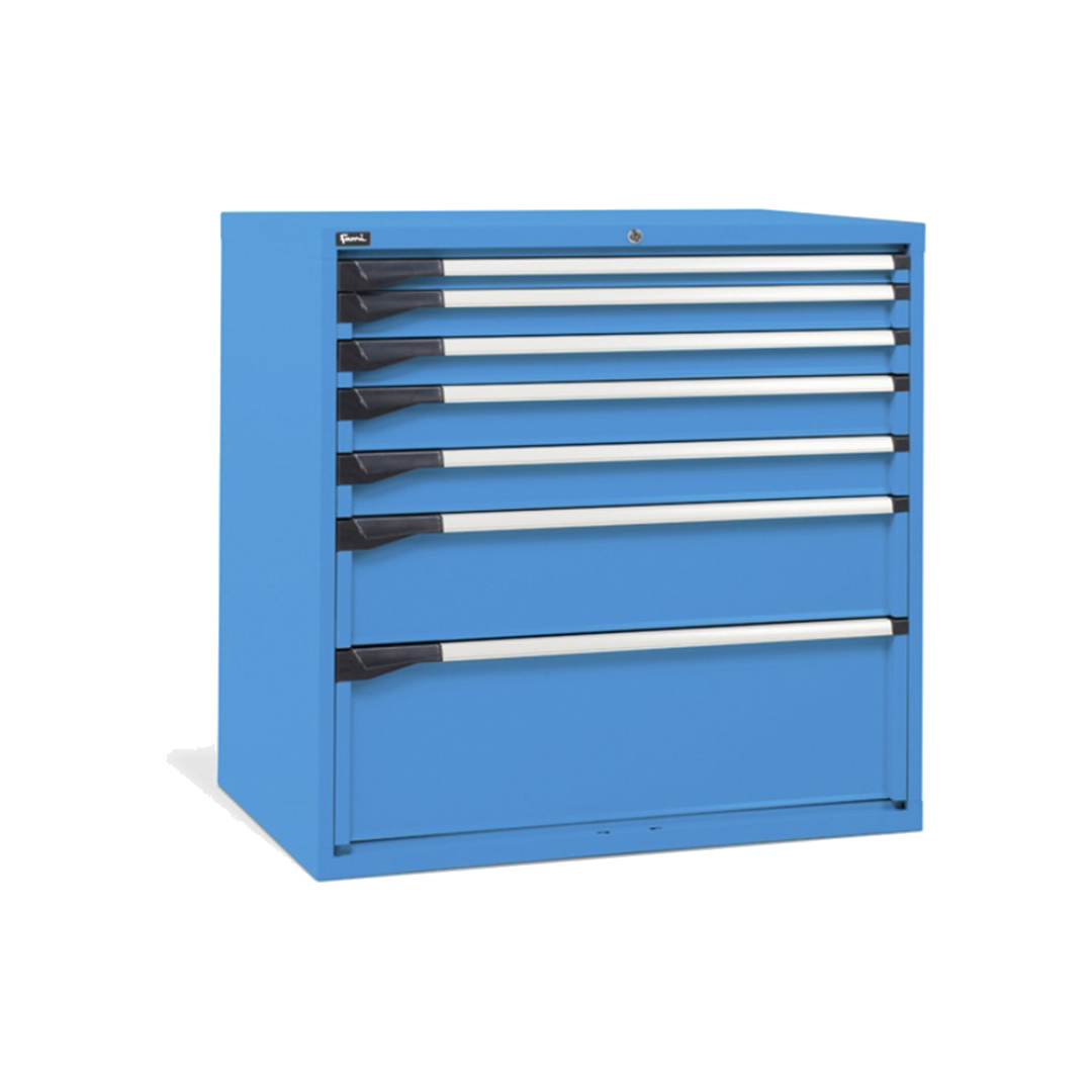 D53A100C01002, Cassettiera da lavoro, 7 cassetti, L1020 x P726 x H1000 mm