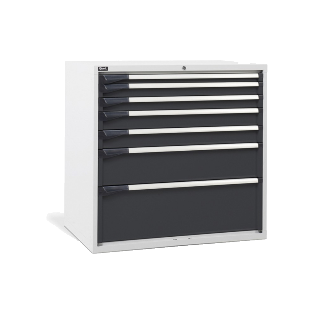 D53A100C01002, Cassettiera da lavoro, 7 cassetti, L1020 x P726 x H1000 mm