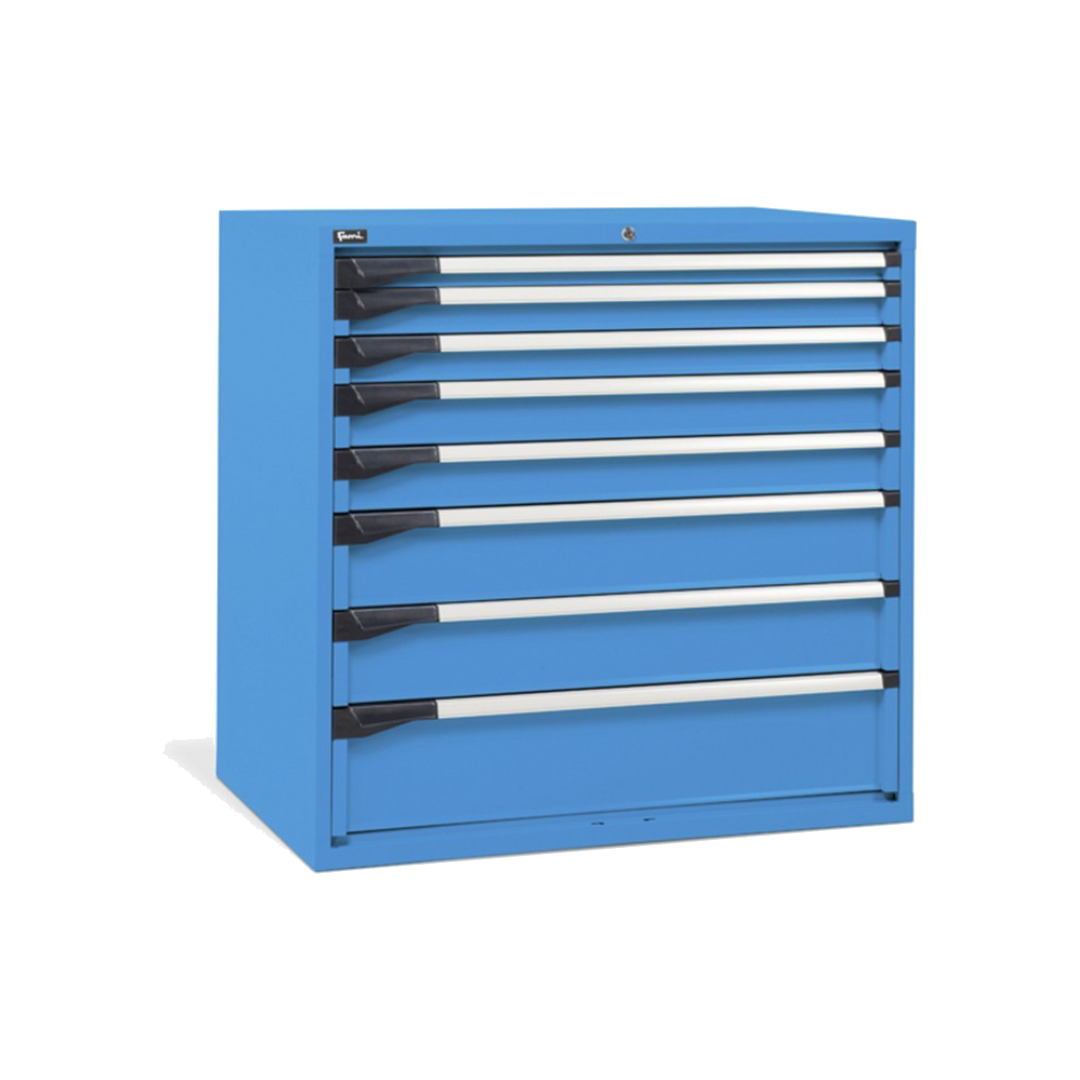 D53A100C01003, Cassettiera da lavoro, 8 cassetti, L1020 x P726 x H1000 mm