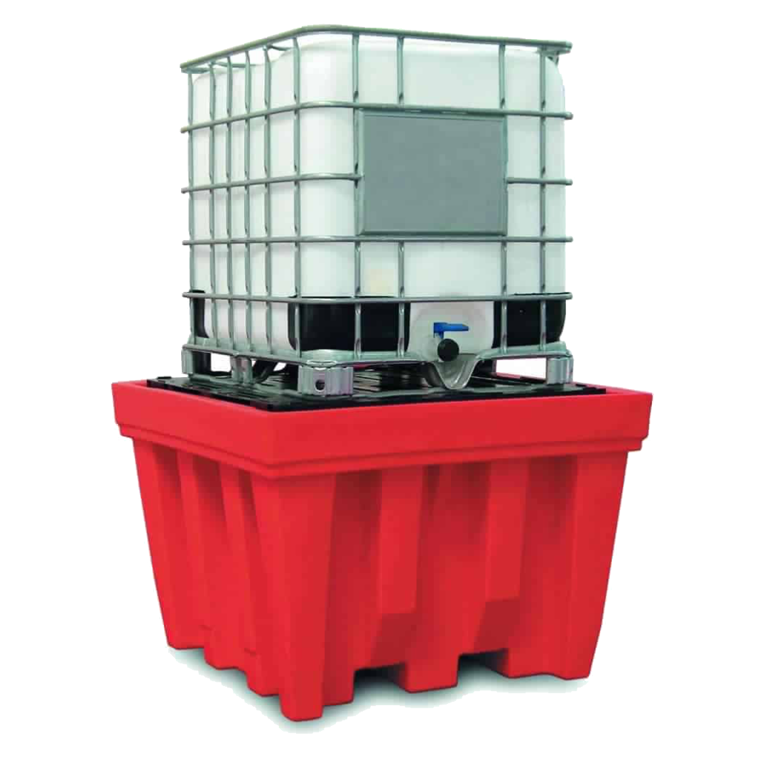 Vasca di raccolta in polietilene per 1 cisternetta IBC da 1000 LT