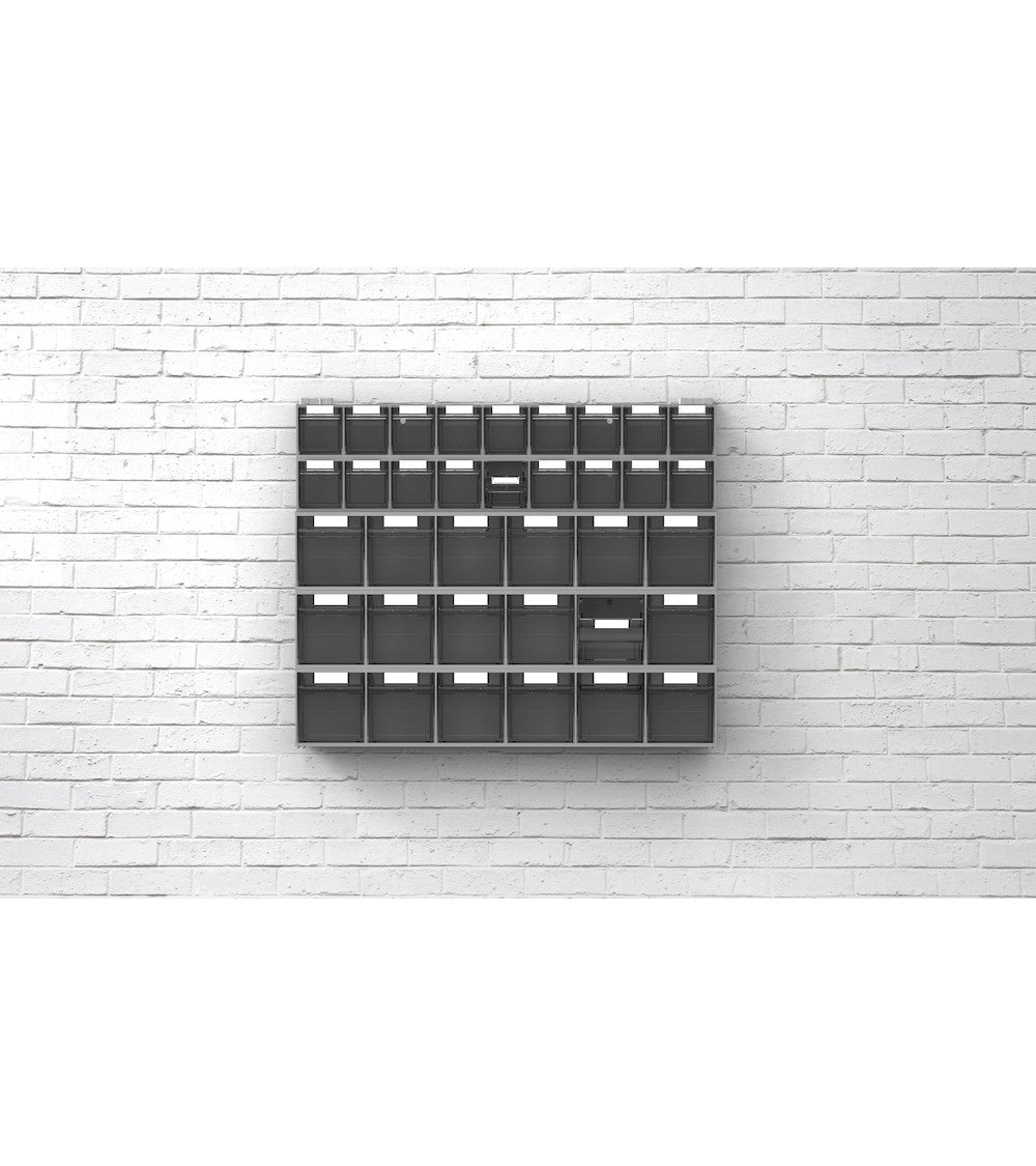 Cassettiera porta minuteria Visual Box, 5 cassetti, L600 x P140 x H168 mm