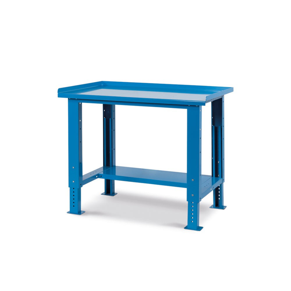 Bench with steel top with adjustable legs, L 1031mm 