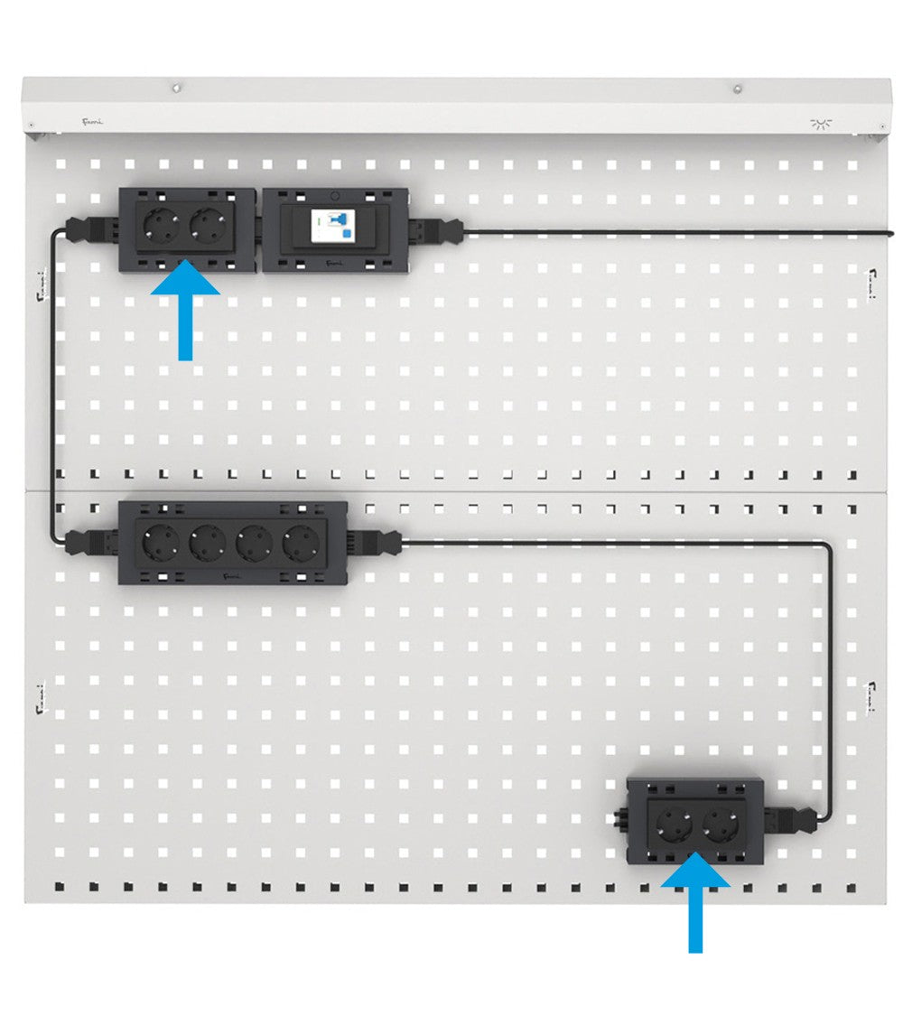 Supporto multipresa 2 posti