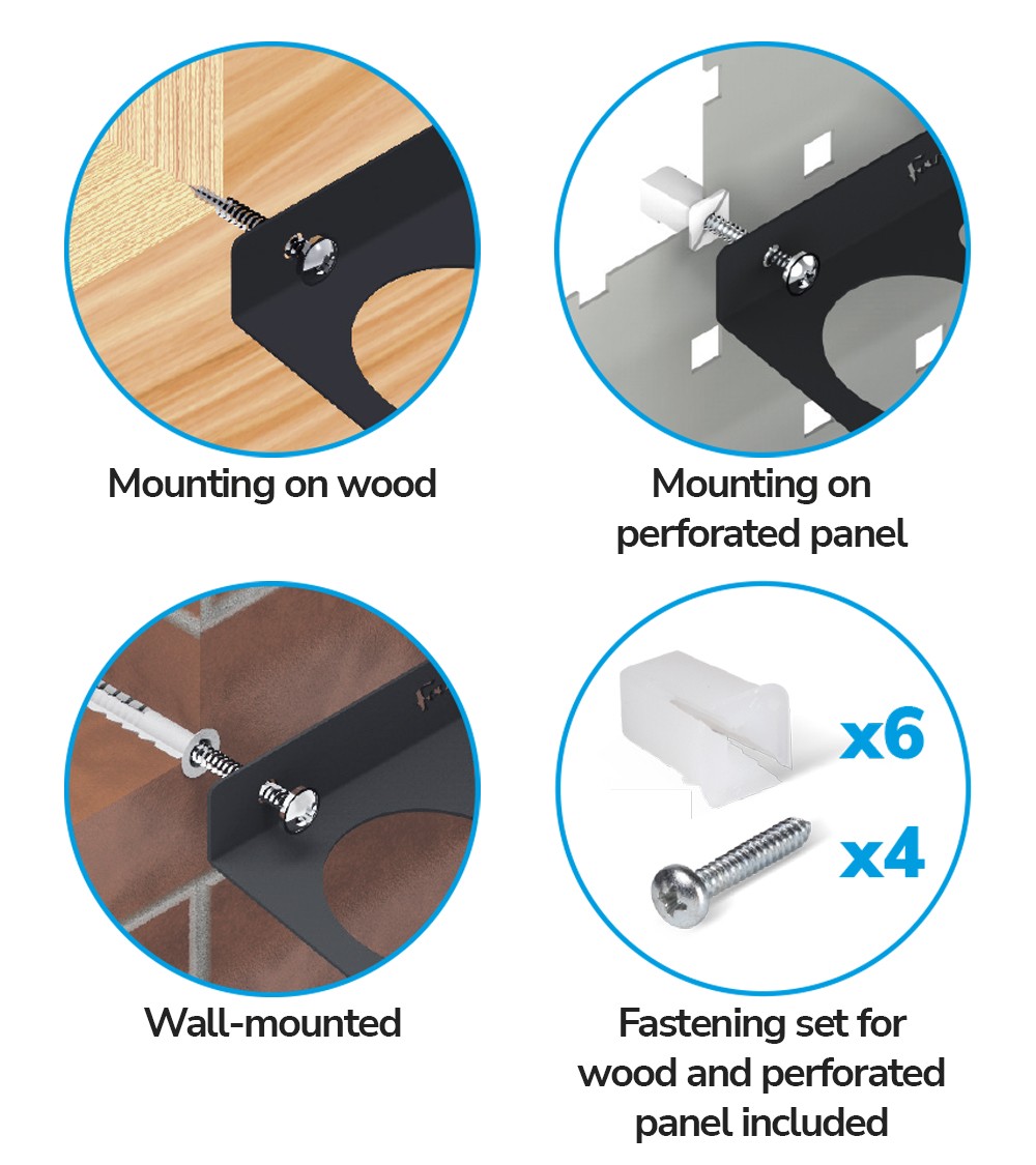 Supporto multipresa 2 posti