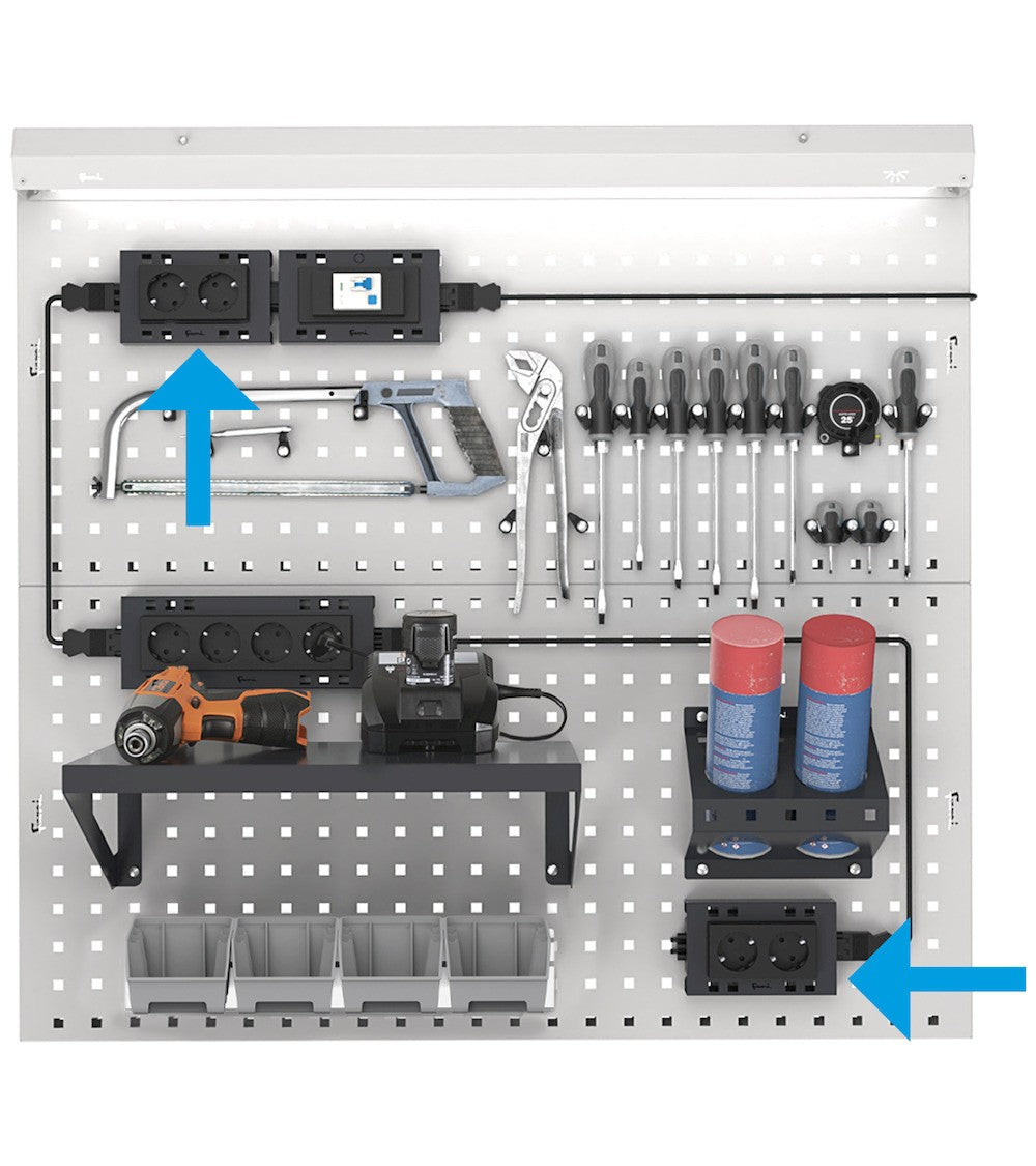 Supporto multipresa 2 posti