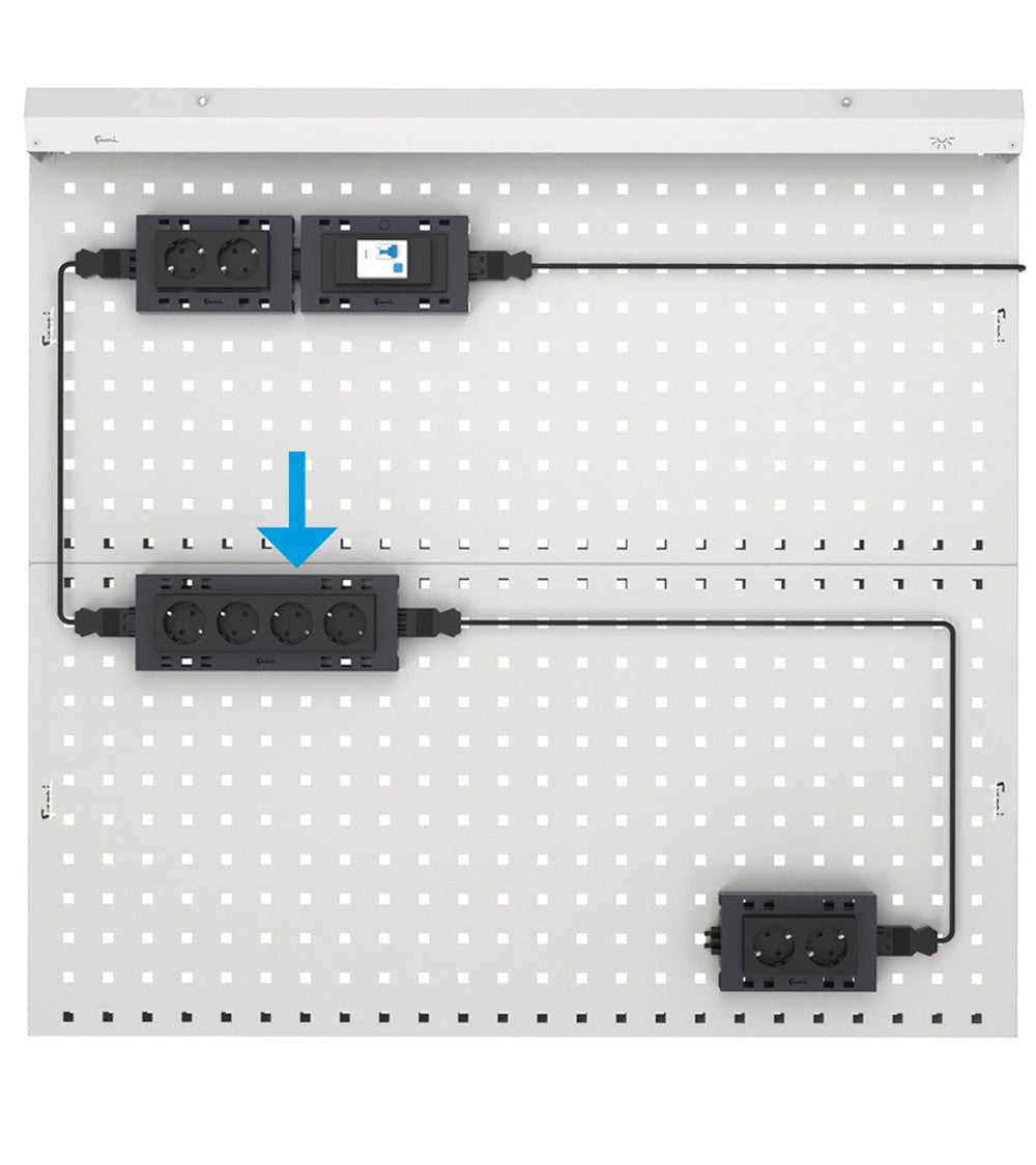 Supporto multipresa 4 posti