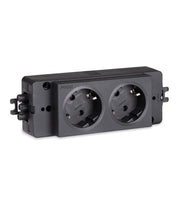 Presa Schuko multipla a 2 scomparti