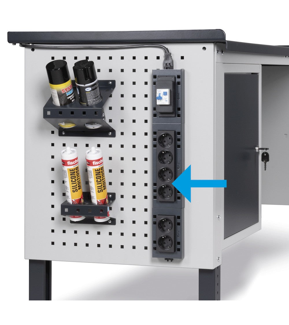 Multipresa Schuko a 4 scomparti