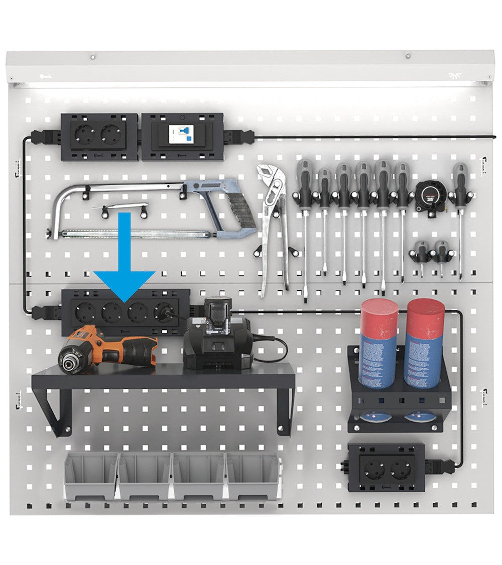 Multipresa Schuko a 4 scomparti