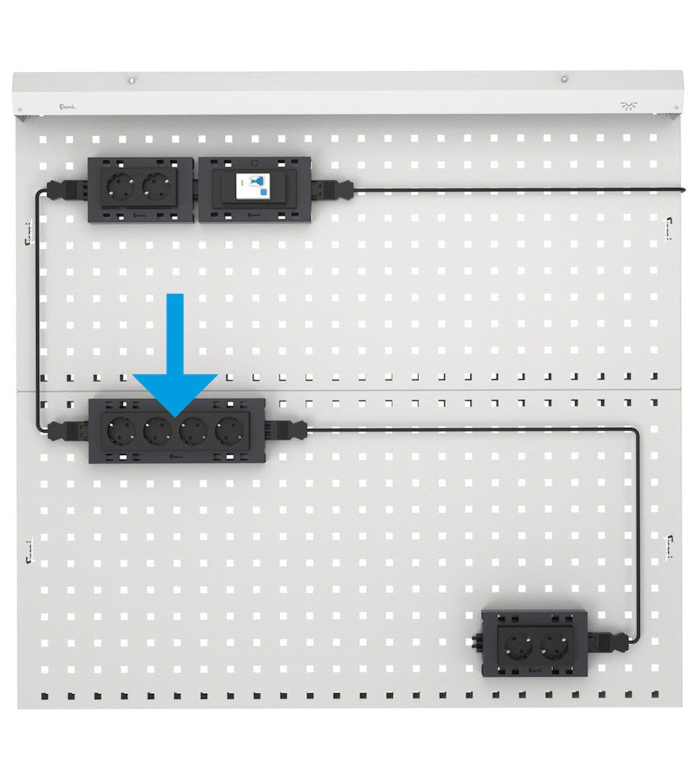 Multipresa Schuko a 4 scomparti