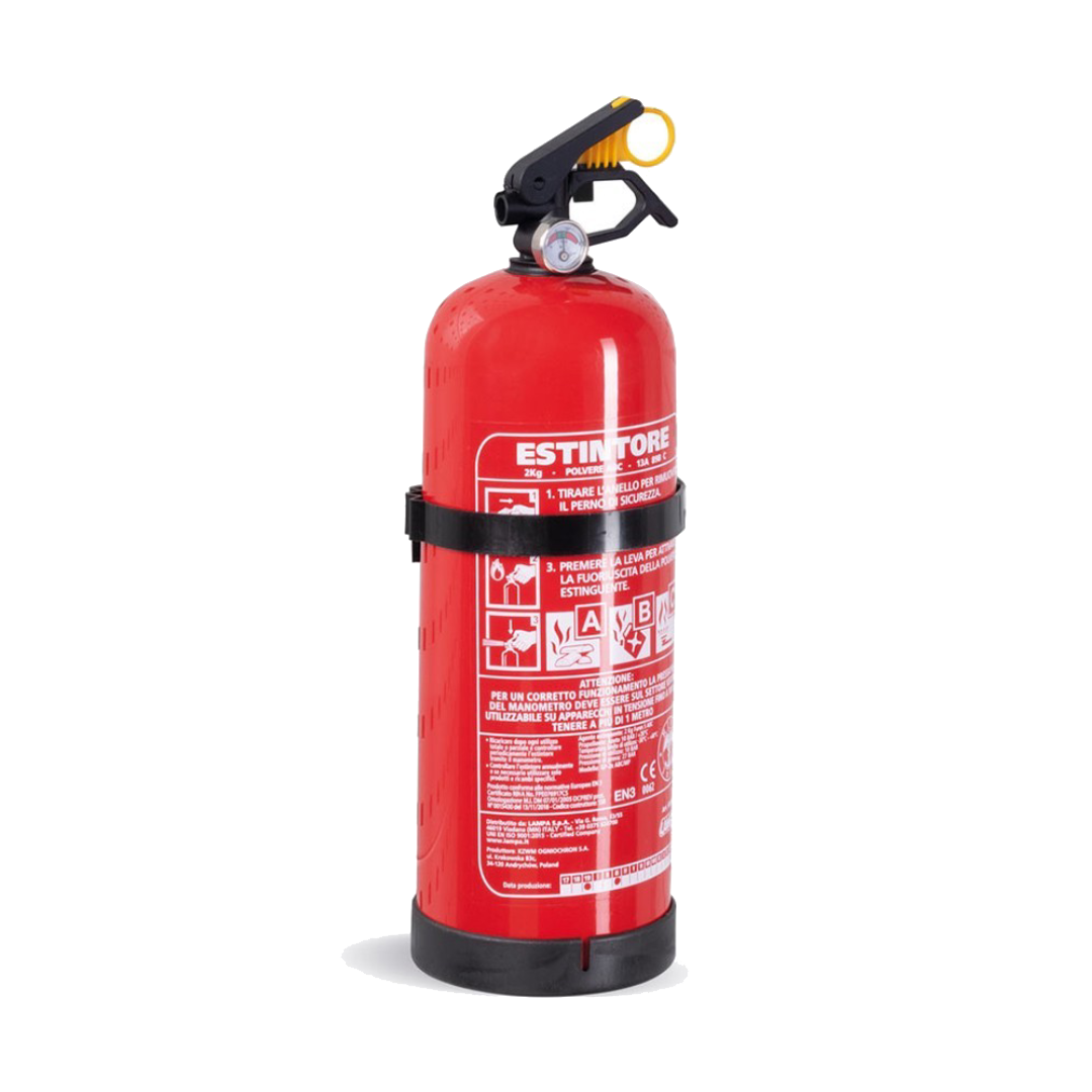 FBLIT023000, Porta estintore con estintore da 2 kg