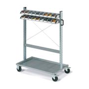 Carrello FOX con contenitori COMPAT mis. 1 grigi
