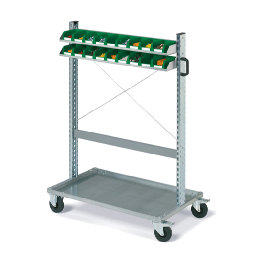 FOX trolley with COMPAT containers size. 1 Greens 