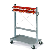 Carrello FOX con contenitori COMPAT mis. 1 Rossi
