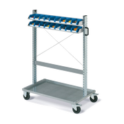 Carrello FOX con contenitori COMPAT mis. 1 blu