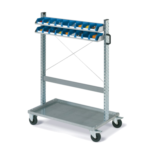 FOX trolley with COMPAT containers size. 1 blue 