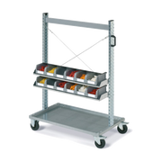 Carrello FOX con contenitori COMPAT mis. 2 grigi