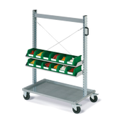 Carrello FOX con contenitori COMPAT mis. 2 verdi