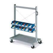 Carrello FOX con contenitori COMPAT mis. 2 Blu