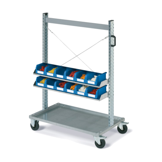 FOX-Wagen mit COMPAT-Behältergröße. 2 Blau 