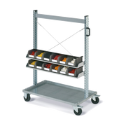 Carrello FOX con contenitori COMPAT mis. 2 Ecogreen