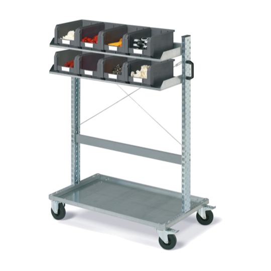 FOX trolley with COMPAT containers size. 3 Ecogreen 